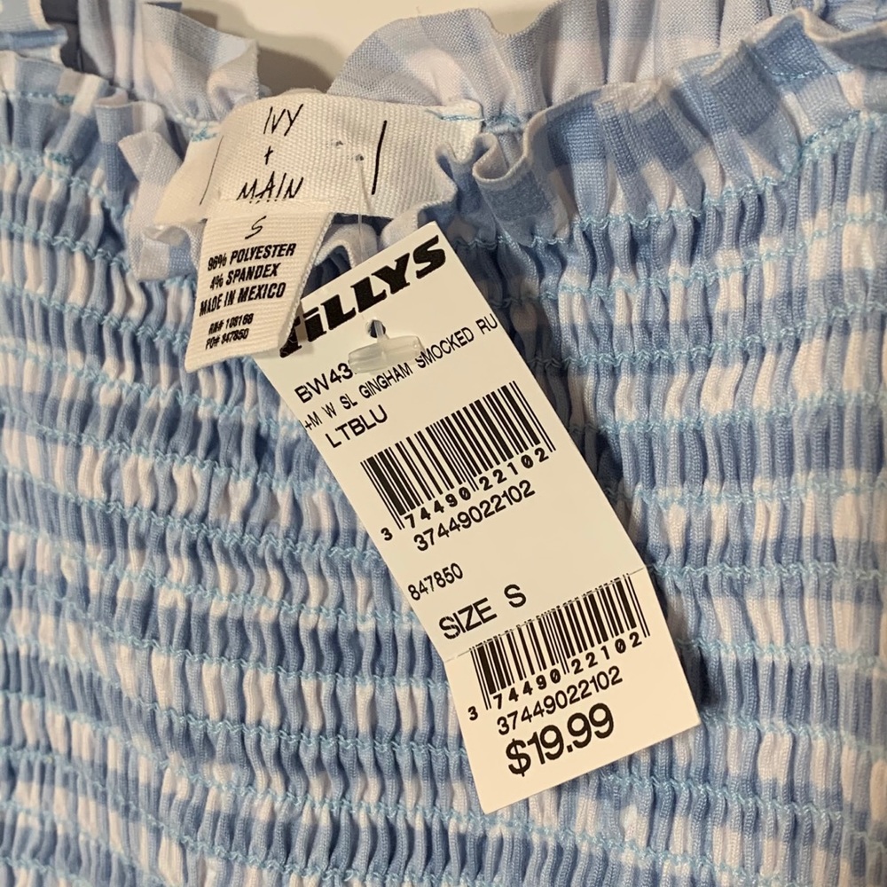 Gingham Print Tank - Picture 2 of 4